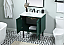  30 inch Single Bathroom Vanity in Green with matching Backsplash Option