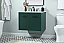  30 inch Single Bathroom Vanity in Green with matching Backsplash Option