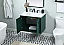  30 inch Single Bathroom Vanity in Green with matching Backsplash Option