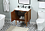 30 inch Single Bathroom Vanity in Teak with matching Backsplash Option