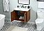 30 inch Single Bathroom Vanity in Teak with matching Backsplash Option