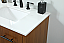 30 inch Single Bathroom Vanity in Teak with matching Backsplash Option