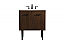 30 inch Single Bathroom Vanity in Walnut with matching Backsplash Option