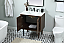 30 inch Single Bathroom Vanity in Walnut with matching Backsplash Option