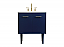 30 inch Single Bathroom Vanity in Blue with Two Finish Options and matching Backsplash Option