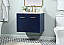 30 inch Single Bathroom Vanity in Blue with Two Finish Options and matching Backsplash Option