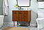 36 inch Single Bathroom Vanity in Teak with matching Backsplash Option