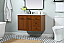 36 inch Single Bathroom Vanity in Teak with matching Backsplash Option