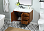 36 inch Single Bathroom Vanity in Teak with matching Backsplash Option