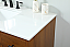 36 inch Single Bathroom Vanity in Teak with matching Backsplash Option