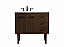 36 inch Single Bathroom Vanity in Walnut with matching Backsplash Option