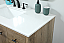 36 inch Single Bathroom Vanity in Natural oak with matching Backsplash Option