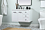 36 inch Single Bathroom Vanity in White with matching Backsplash Option