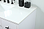 36 inch Single Bathroom Vanity in White with matching Backsplash Option