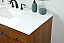 48 inch Single Bathroom Vanity in Teak with matching Backsplash Option