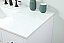 48 inch Single Bathroom Vanity in White with matching Backsplash Option