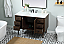 48 inch Single Bathroom Vanity in Walnut with matching Backsplash Option