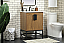 24 inch Single Bathroom Vanity in Walnut Brown Finish