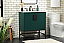 30 inch Single Bathroom Vanity in Green Finish with backsplash Option