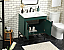 30 inch Single Bathroom Vanity in Green Finish with backsplash Option