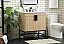 30 inch Single Bathroom Vanity in Mango Wood Finish with backsplash Option