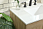 30 inch Single Bathroom Vanity in Mango Wood Finish with backsplash Option