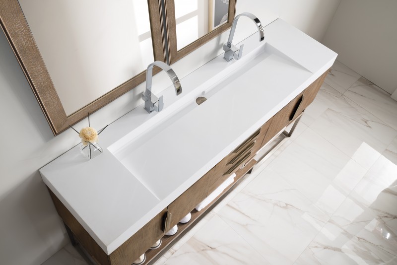 James Martin Columbia Collection 72" Double Vanity with ...