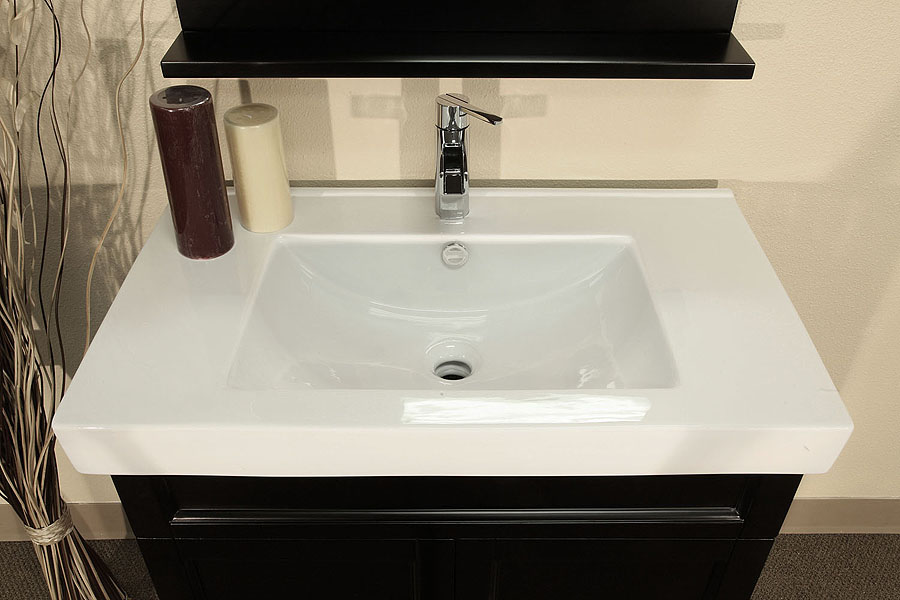 bathroom sink without backsplash