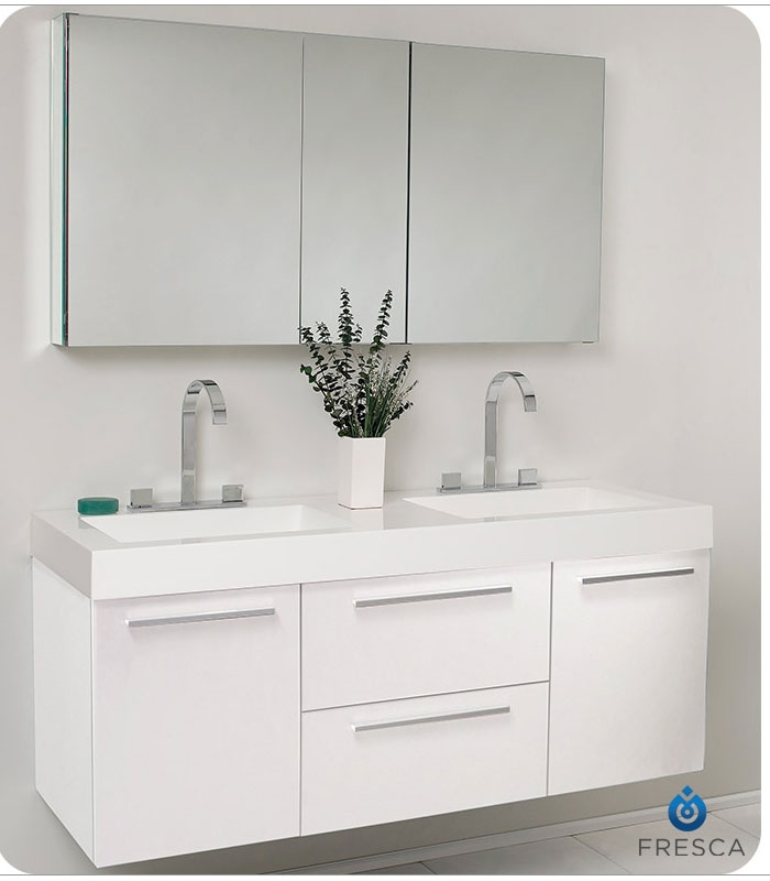 18 Inch Small White Modern Corner Bathroom Vanity