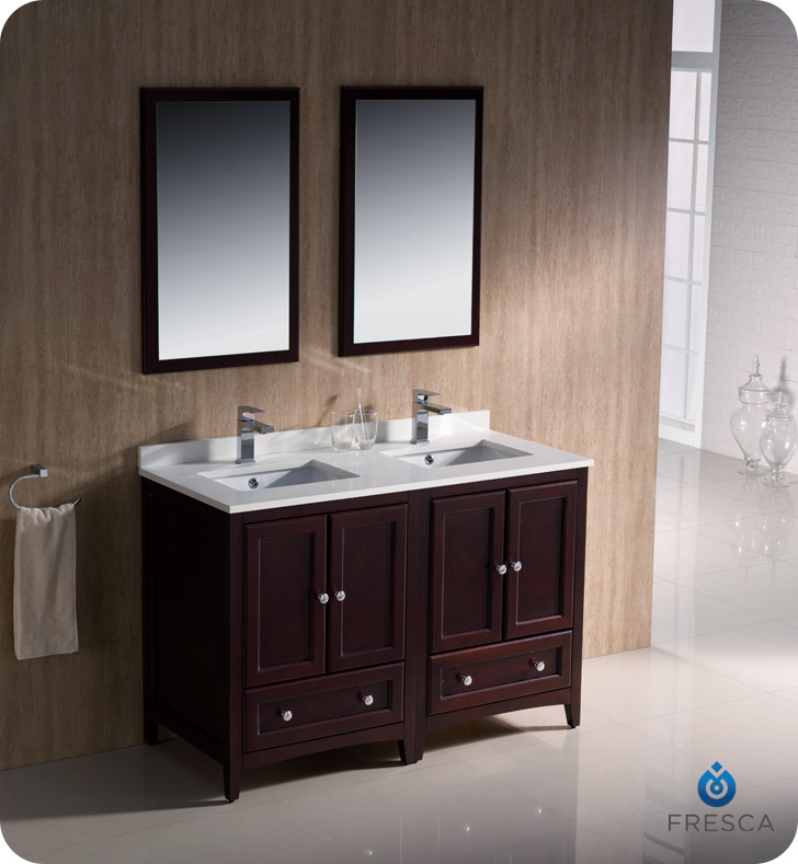 Can you put a double vanity in a small bathroom?