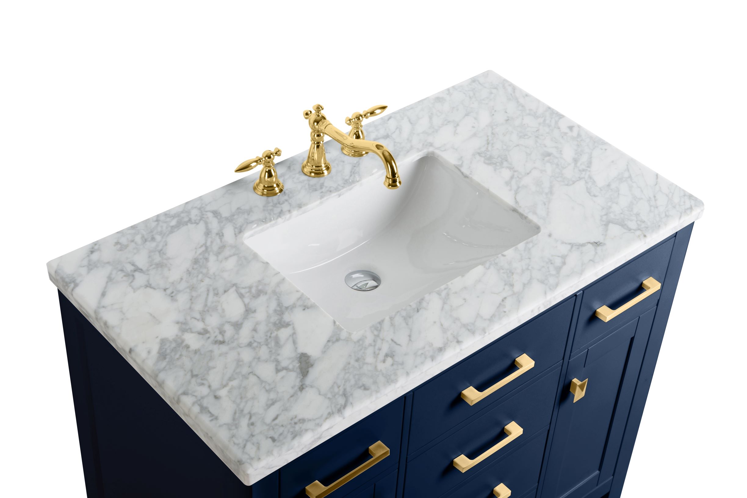 48 Marble Bathroom Vanity With Stainless Steel