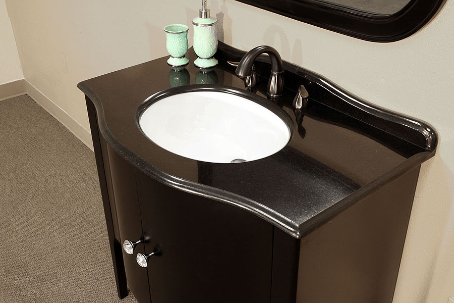 Black Granite Bathroom Vanity Top Design