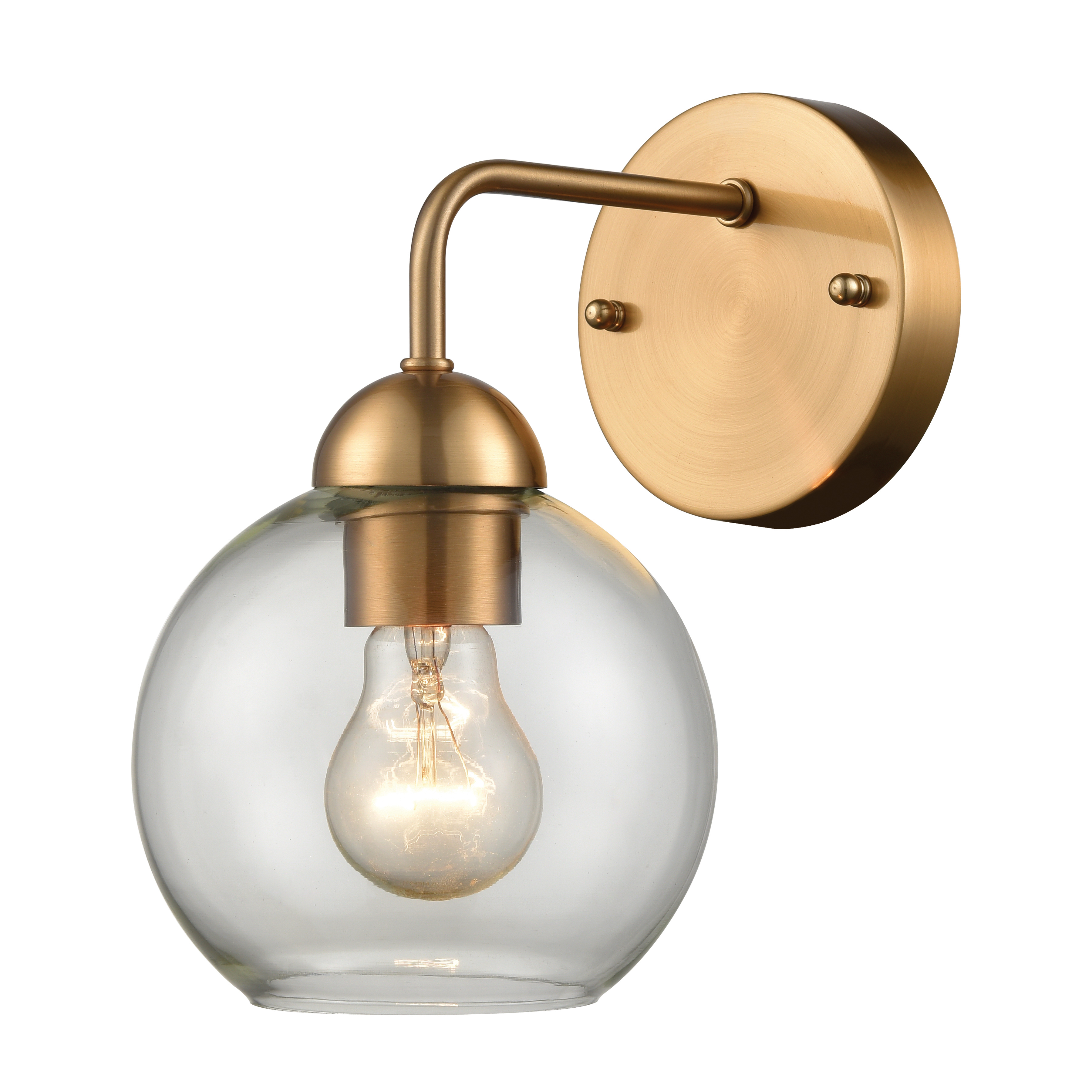 Astoria 9.5'' High 1-Light Sconce - Satin Gold 