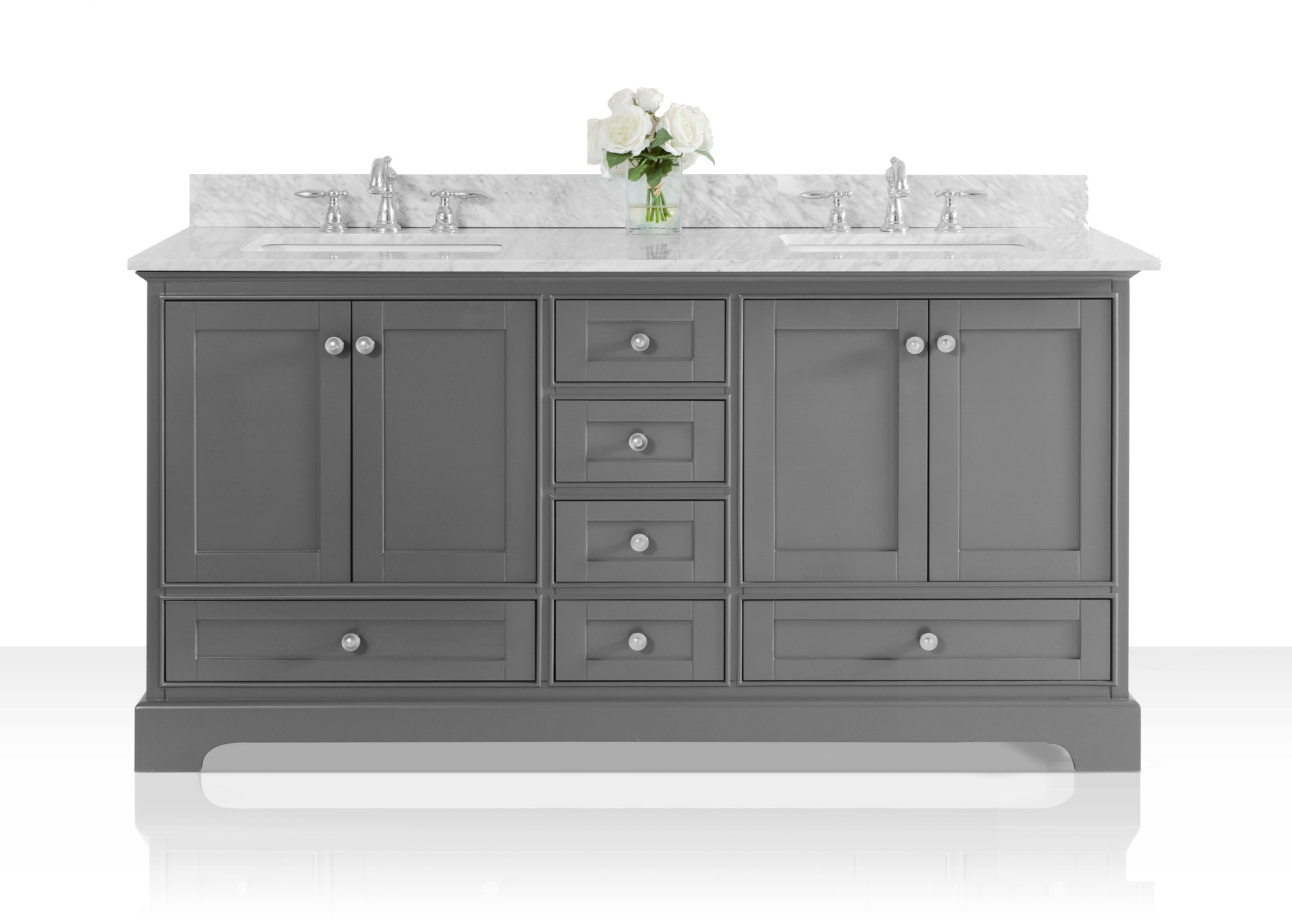 66 in. Bath Vanity Set in Sapphire Gray