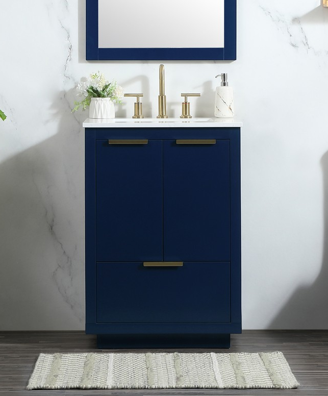 24 inch Single Bathroom Vanity with Three Finish Options