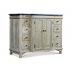 46" Handcrafted Reclaimed Pine Solid Wood Single Bath Vanity- WASH Finish 