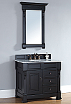 James Martin Brookfield Collection 36" Single Vanity with Drawers, Anitque Black