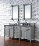 James Martin Brittany Collection 72" Double Vanity Urban Gray