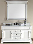 James Martin Brookfield Collection 60" Single Vanity,Bright White