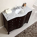 Accord Contemporary 48 inch Contemporary Bathroom Vanity Dark Walnut Finish