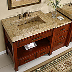 Accord 56 inch Modular Bathroom Vanity Granite Top