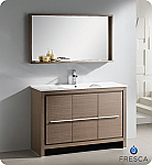 48" Bathroom Vanity Grey Oak Finish
