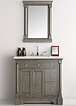 Fresca Kingston Collection 37" Silver Grey Traditional Bathroom Vanity in Faucet