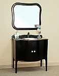Bella 36 inch Black Bathroom Vanity
