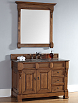 James Martin Brookfield Collection 48" Single Vanity with Drawers, Country Oak