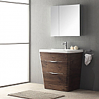 31 inch Modern Bathroom Vanity Rosewood Finish 