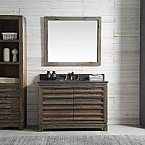 48 inch Distressed Wood Bathroom Vanity Moon Stone Countertop