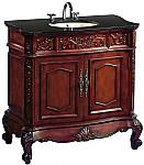 43 inch Adelina Vintage Bathroom Vanity Antique Cherry Finish