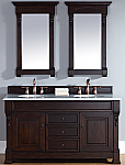 James Martin Brookfield Collection 60" Double Vanity, Burnished Mahogany