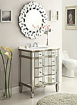 30 inch Adelina Mirrored Bathroom Vanity Cabinet 